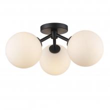 Trans Globe 11613 BK - 3LT SEMIFLUSH-GLOBES-BK